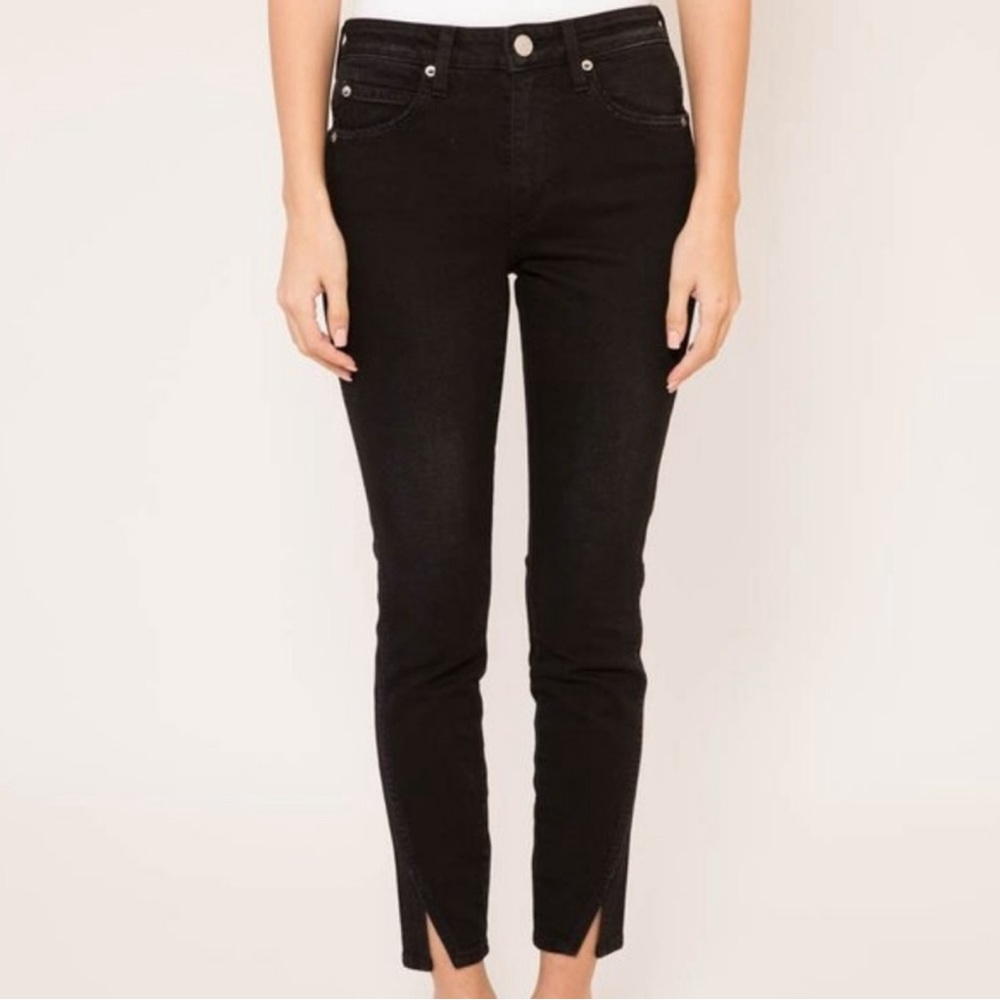 Amo High Rise Twist in black magic wash from Anthropologie